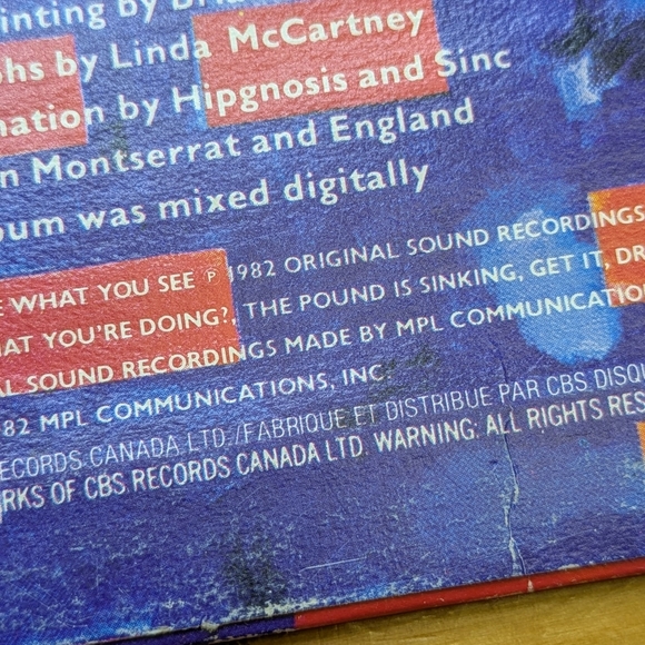 Paul McCartney 'Tug of War' Vinyl Record - Picture 4 of 8